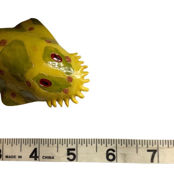 Artaqua Yellow Spotted Aquarium Fish Ornament Hand-Painted Terrarium Decor - Picture 5 of 5